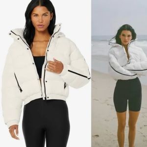 Alo Yoga Aspen Love White Puffer Jacket